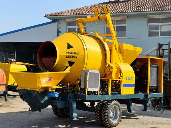 ABJZ30C portable diesel concrete mixer pump