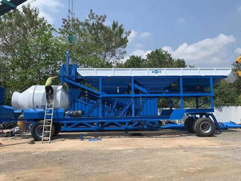 60m3 mobile batching plant