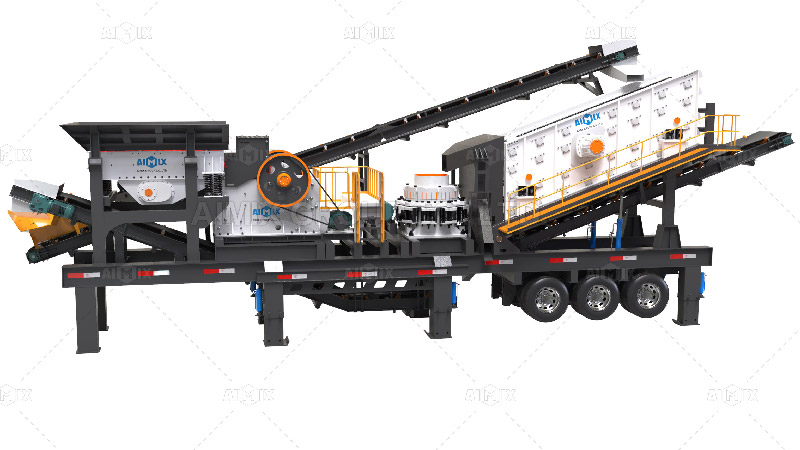 Mobile Tyred Mounted Stone Crusher Plant