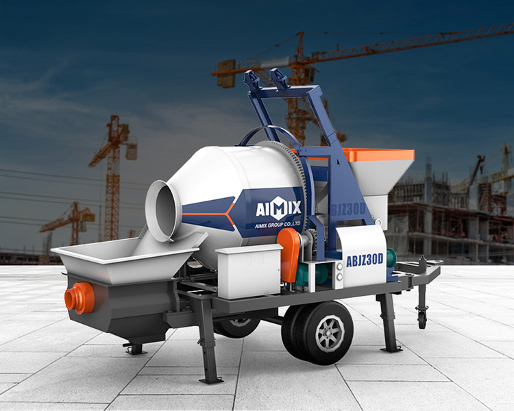 Concrete Mixer Pump with Drum Mixer