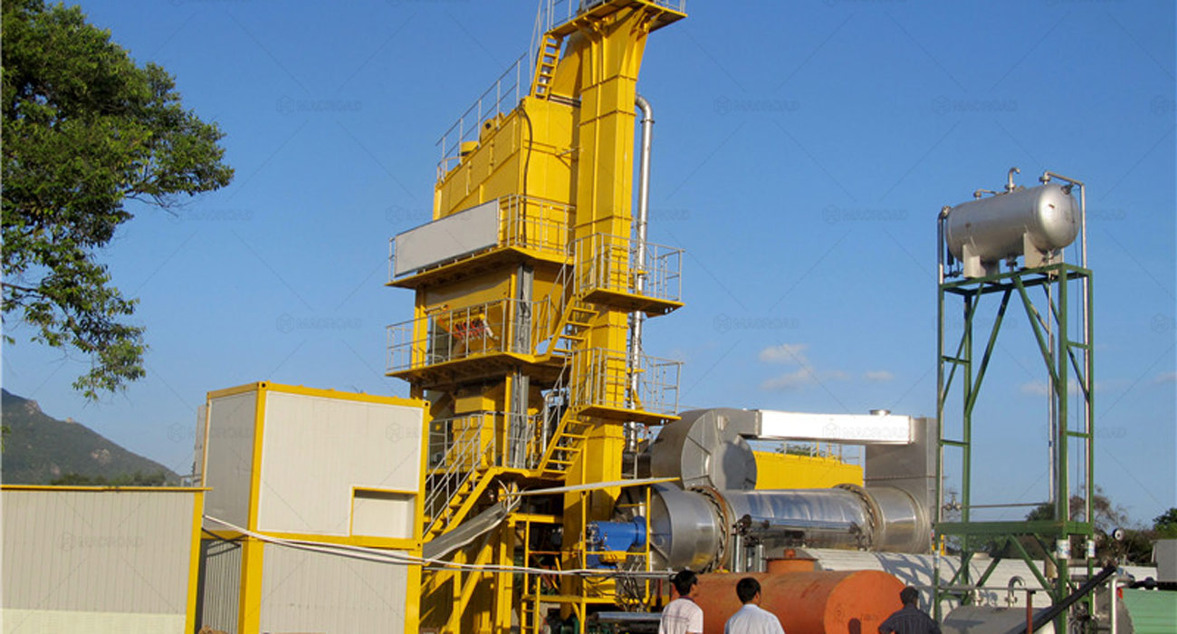 ALQ90 asphalt batching plant on site in Sri Lanka