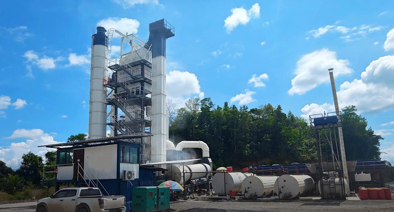 ALQ120 Asphalt Batch Mix Plants On site in Sabah Malaysia